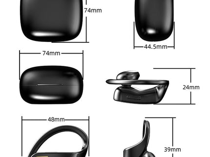 Wireless Bluetooth Earphones With Magnetic Charging Case & Digital Display-1915197253488873479