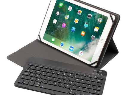 Universal Bluetooth Keyboard & Tablet Case For 9-10.5 Tablets - Black-1915196505548001283