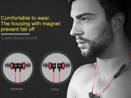 Wireless Magnetic Sport Earphones With Bluetooth Control-1915196542009085961