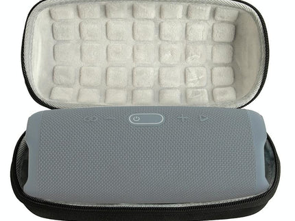 Portable Bluetooth Speaker Storage Box With Strap & Carabiner For Jbl Charge 5 - Black-1915196801741361156