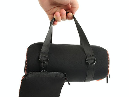 Protective Cover With Strap & Carabiner For Jbl Charge 5 - Black-1915196709688971267