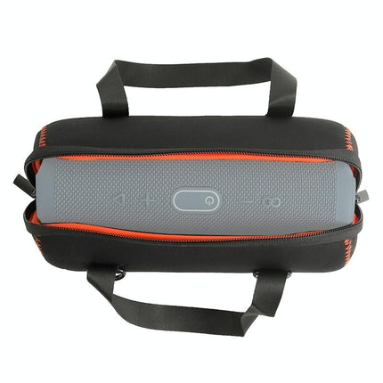 Protective Cover With Strap & Carabiner For Jbl Charge 5 - Black-1915196709688971268