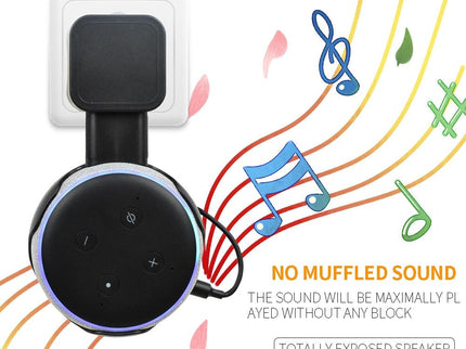 Smart Bluetooth Speaker Holder For Amazon Echo Dot 3 - Portable Wall Plug Accessory Black-1915196774012817413
