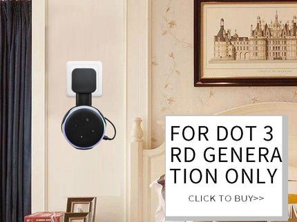Smart Bluetooth Speaker Holder For Amazon Echo Dot 3 - Portable Wall Plug Accessory Black-1915196774012817415