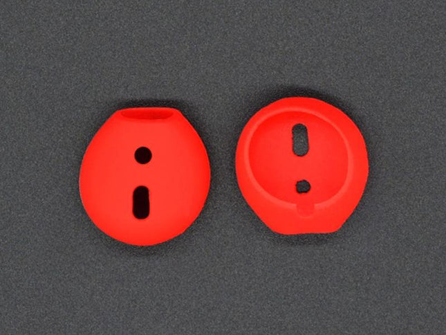2-Pack Silicone Ear Caps For Apple Airpods / Earpods - Red-1915196591682228226