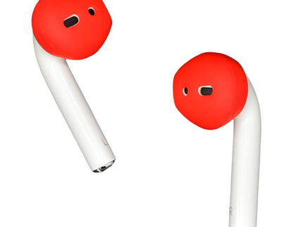 2-Pack Silicone Ear Caps For Apple Airpods / Earpods - Red-1915196591682228224