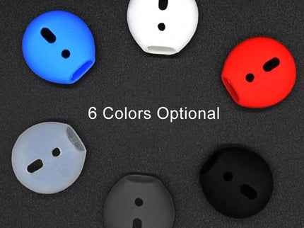 2-Pack Silicone Ear Caps For Apple Airpods / Earpods - Red-1915196591682228229