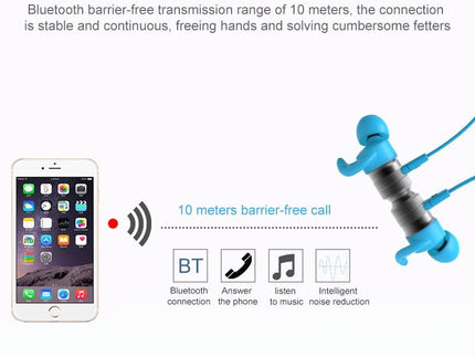 Xhh-O300 Wireless Noise-Cancelling Earbuds - Magnetic Sports Headset-1915196566034059268