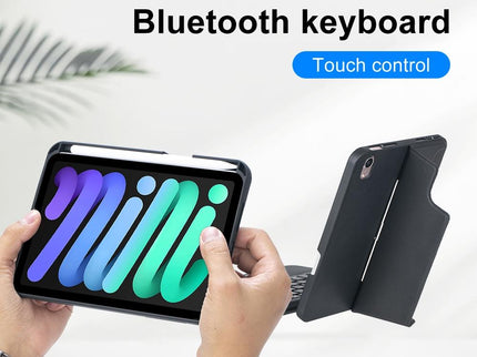 Split Type Bluetooth Keyboard Leather Case For Ipad Mini6 With Touch Backlight-1915198220112367621