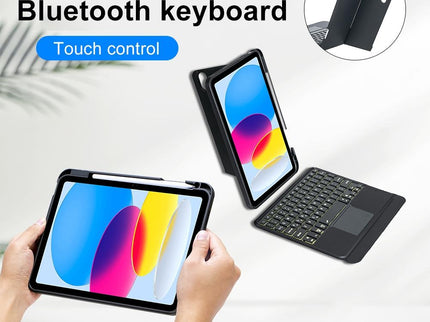 2022 Ipad 10.9 Touch Keyboard Case - Split Type Bluetooth Leather-1922443452839235589