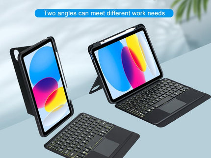2022 Ipad 10.9 Touch Keyboard Case - Split Type Bluetooth Leather-1922443452839235590