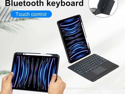 Bluetooth Keyboard Leather Case For Ipad Air / Pro 11 - Touch Backlight Split Type-1915197907234066437