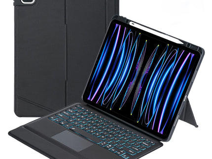 12.9 Ipad Pro Touch Backlight Bluetooth Keyboard Leather Case - Split Type 2022 / 2021 / 2020 / 2018-1915197568602738695