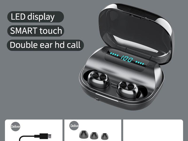 Wireless Noise-Cancelling Earbuds With Charging Case-1943465050924781569