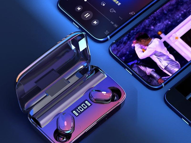 Wireless Earbuds With Noise Cancellation & Magnetic Charging - Led Display-1915196500024102914
