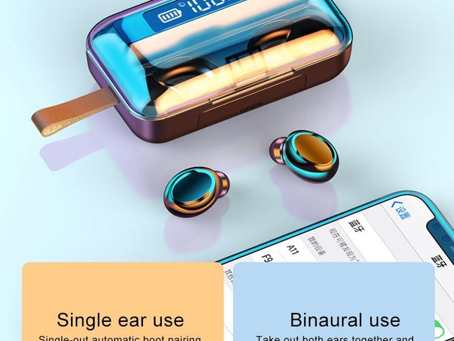 Jerry Solution Touch Bluetooth Earphones With Magnetic Charging Box - F9-5C-1915196701090648066