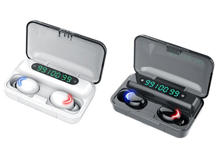 Wireless Noise-Cancelling Earbuds With Triple Display - Black-1915196733118353409