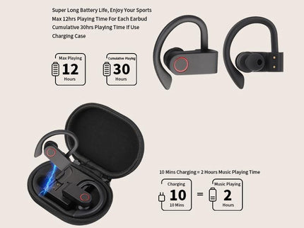 Jho-A9 Tws Wireless Bluetooth Earphones With Charging & Storage Bag-1915196696913121284