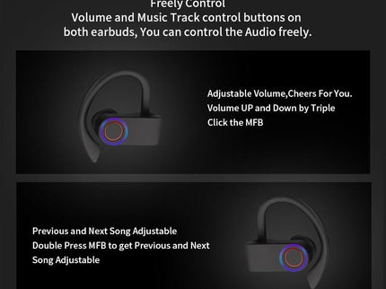 Jho-A9 Tws Wireless Bluetooth Earphones With Charging & Storage Bag-1915196696913121287