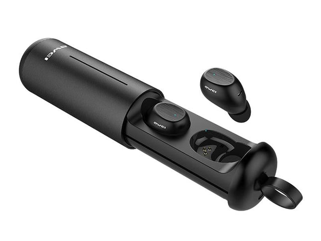 Wireless Sports Headset With Portable Charging Case - T55 Tws Bluetooth V5.0 Black-1915196738575142913