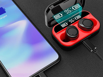 Wireless Stereo Headset With Charging Case And Digital Display - X5 Tws Bluetooth V5.0-1915196593246703620