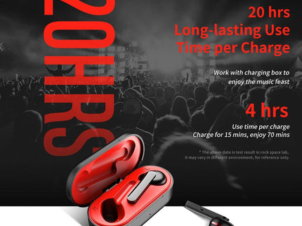 Waterproof Wireless Bluetooth Earphones - Stereo 5.0 - Black-1915196700071432201