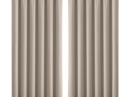 2x Blockout Curtains Panels 3 Layers Beige-1910113272368074752