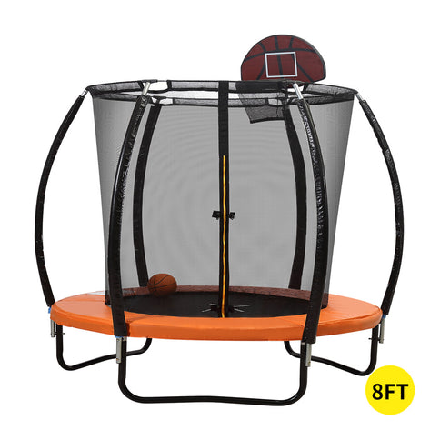 Centra 8FT Trampoline Round Trampolines-1864184468001132544