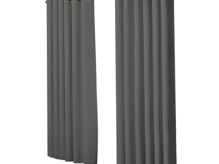 2x Blockout Curtains Panels 3 Layers Charcoal-1942353384132710401