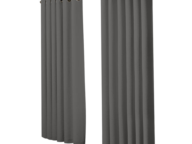 2x Blockout Curtains Panels 3 Layers Charcoal-1942353384132710401