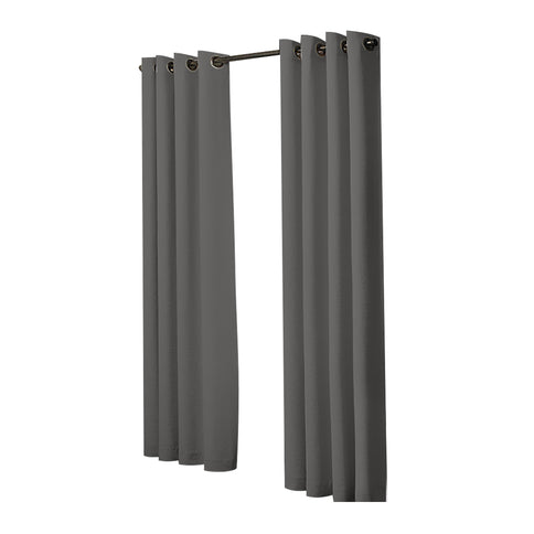 2x Blockout Curtains Panels 3 Layers Charcoal CD1003-132X213-GR-1910113266919673857