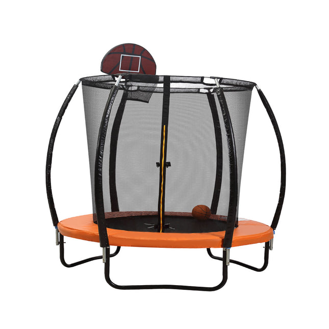 Centra 8FT Trampoline Round Trampolines-1864184468001132545