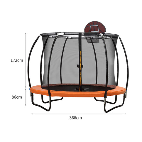 Centra 12FT Trampoline Round Trampolines 30 W-1864184467598479362