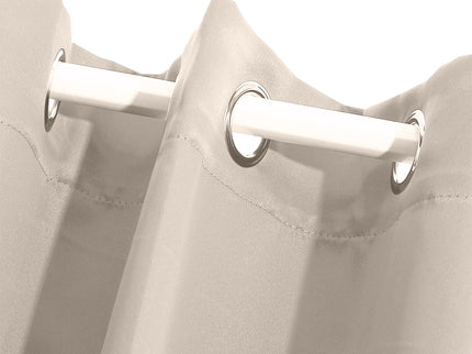 2x Blockout Curtains Panels 3 Layers Beige-1910113270048624645