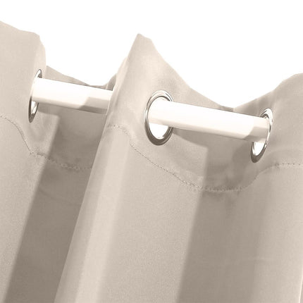 2x Blockout Curtains Panels 3 Layers Beige-1954802971330088965