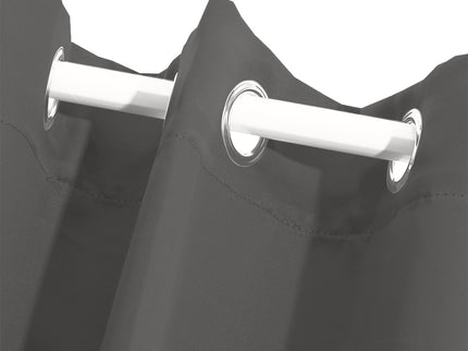2x Blockout Curtains Panels 3 Layers Charcoal-1910113270585495557
