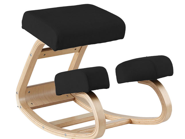 Artiss Kneeling Chair Ergonomic Posture Chair with Memory Foam Balance Stool for Home Office Gaming 120kg Weight Capacity Black