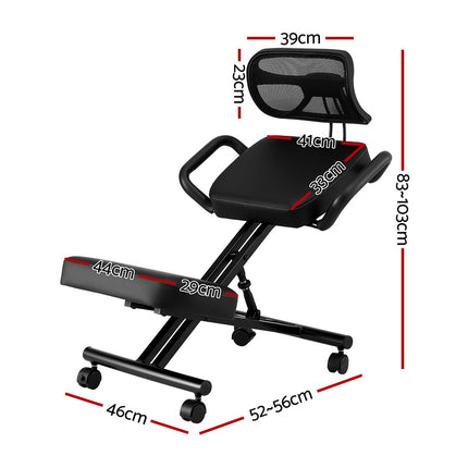 Artiss Kneeling Chair Ergonomic Office Home Knee Seat Posture Back Stretch Rest
