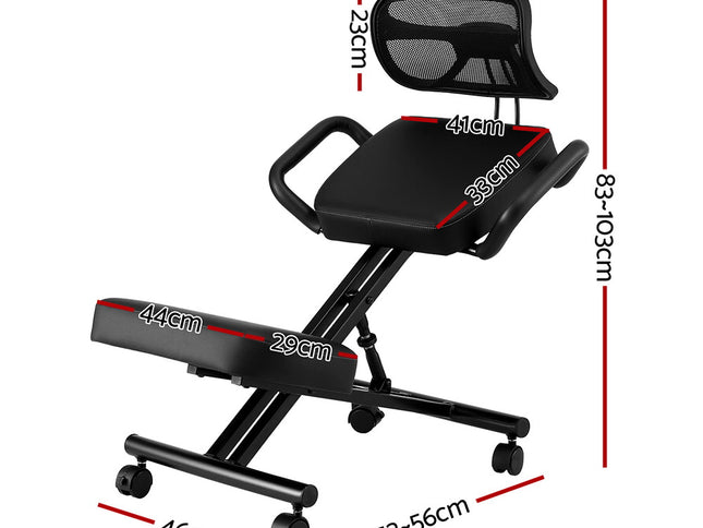 Artiss Kneeling Chair Ergonomic Office Home Knee Seat Posture Back Stretch Rest