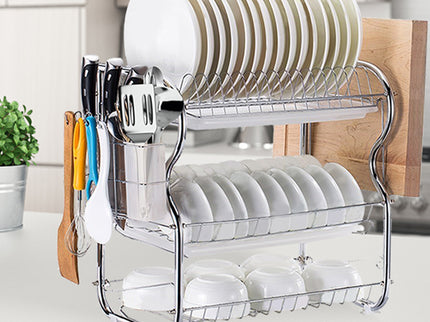 TOQUE Dish Rack Drying Drainer Cup Holder-1864184346324373511