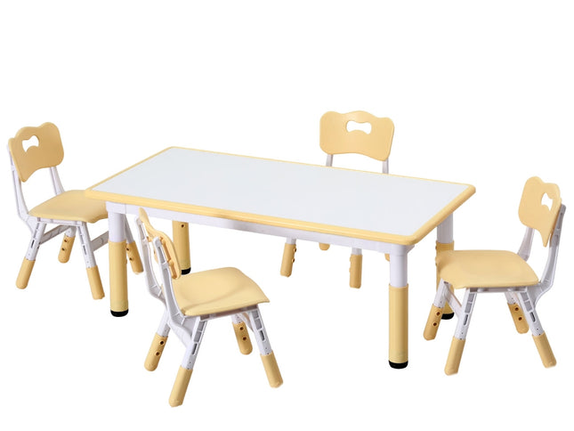 1 Keezi Kids Table and 4 Chairs Set Graffiti