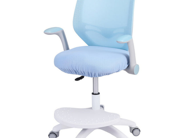 Keezi Kids Ergonomic Study Chair Adjustable w/ Wheels Footrest Blue