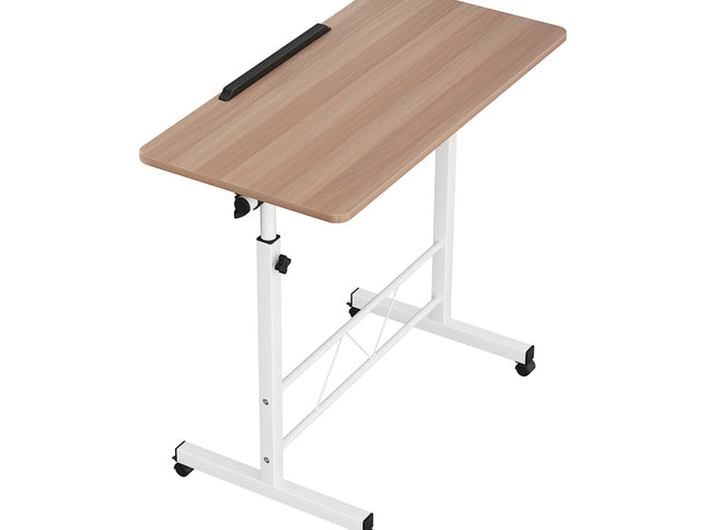 Artiss Laptop Desk Table Adjustable 80CM Light Wood