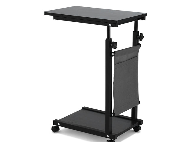 Artiss Laptop Desk Height Adjustable Mobile Workstation Computer Desks 48CM Black
