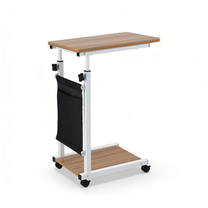 Artiss Laptop Desk Height Adjustable Mobile Workstation Computer Desks 48CM Oak