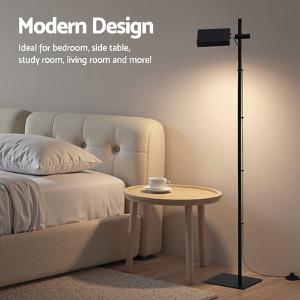 Artiss LED Floor Lamp, Modern Reading Lamp 360ÔΩû Rotating Adjustable Light Head,12W Standing Lamp for Living Room, Bedroom Office