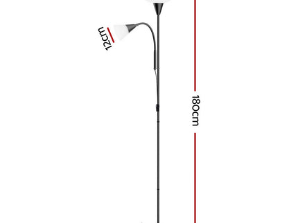 Artiss Floor Lamp Mother and Child Modern Home Living Room Office Reading Black