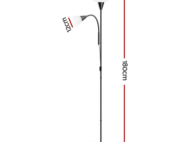 Artiss Floor Lamp Mother and Child Modern Home Living Room Office Reading Black