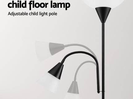 Artiss Floor Lamp Mother and Child Modern Home Living Room Office Reading Black