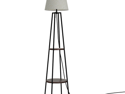 Artiss Floor Lamp 2 Tier Shelf Storage LED Light Stand Home Living Room Upright